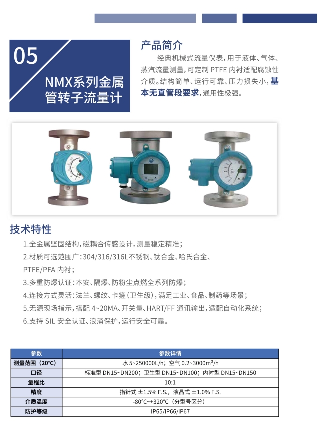一文看懂转子流量计的主要特点